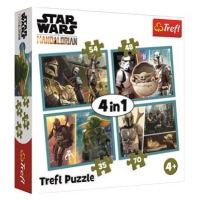 Trefl Puzzle Mandalorian a jeho svět 4v1 (35,48,54,70 dílků)