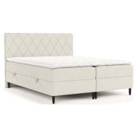 Béžová boxspring postel s úložným prostorem 140x200 cm Gwen – Maison de Rêve