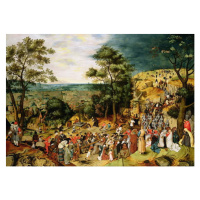 Pieter the Younger Brueghel - Obrazová reprodukce Christ on the Road to Calvary, 1607, (40 x 30 