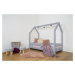 Vyspimese.CZ Dětská postel Ariel se zábranou Rozměr: 90x200 cm, Barva: šedá