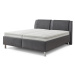 Beldomo - Sleep POSTEL BOXSPRING cm, textil, kompozitní dřevo, šedá