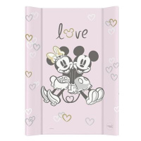 CEBA Podložka přebalovací s pevnou deskou COMFORT (50x70) Disney Minnie & Mickey Pink