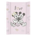 CEBA Podložka přebalovací s pevnou deskou COMFORT (50x70) Disney Minnie & Mickey Pink