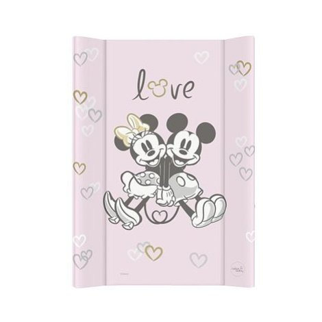 CEBA Podložka přebalovací s pevnou deskou COMFORT (50x70) Disney Minnie & Mickey Pink CebaBaby