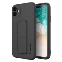 Wozinsky Flexibilní silikonové pouzdro se stojánkem na iPhone 11 Pro Max black