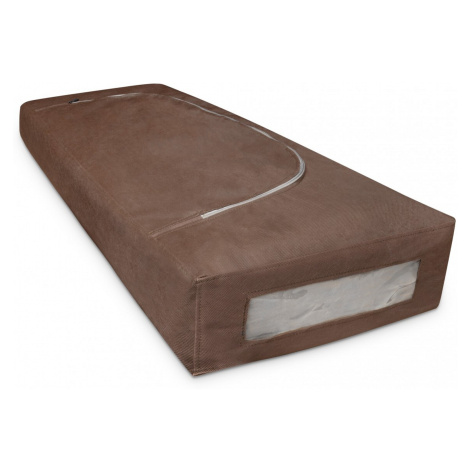 Úložný box-organizér na lůžkoviny a oblečení, hnědá, 105x50x16 cm Mybesthome MyBestHome PRO