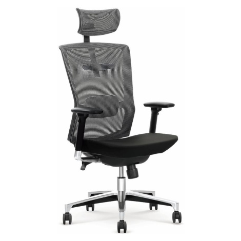 Kancelářská židle Ambasador černá/šedá BAUMAX