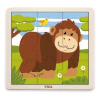 Viga dřevěné puzzle opice