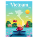 Ilustrace vietnam poster, Macrovector, 30 × 40 cm