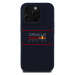 Zadní kryt Red Bull Silicone Horizontal Logo MagSafe pro Apple iPhone 14 Pro, navy