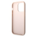 Guess PU 4G Metal Logo kryt iPhone 14 Pro Max růžový