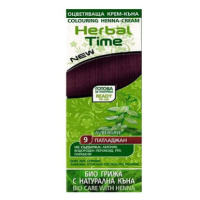 Herbal Time Henna přírodní barva na vlasy 9 Lilek 75 ml