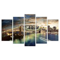 Vícedílný obraz Bridge NYC, 110 x 60 cm
