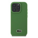 Lacoste Iconic Petit Pique Woven Logo MagSafe Zadní Kryt pro iPhone 16 Pro Max Green