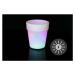 Nexos 55818 LED solární květináč bílý 3 LED měnící barvy 19x17 cm