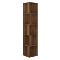 Shumee Rohová skříňka - hnědý dub, 33 × 33 × 164,5 cm, kompozitní dřevo