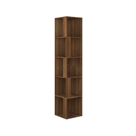 Shumee Rohová skříňka - hnědý dub, 33 × 33 × 164,5 cm, kompozitní dřevo