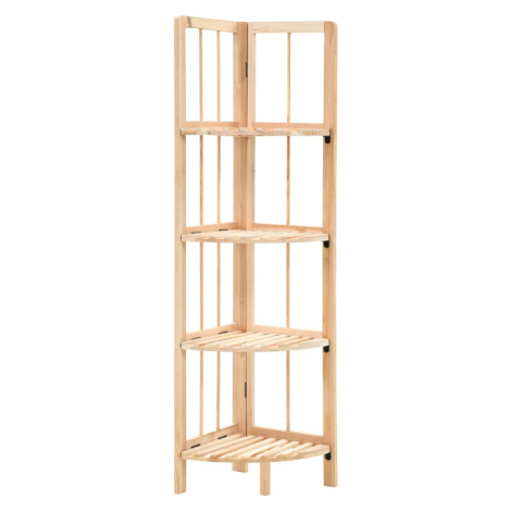 vidaXL Rohový regál cedrové dřevo 27 x 27 x 110 cm