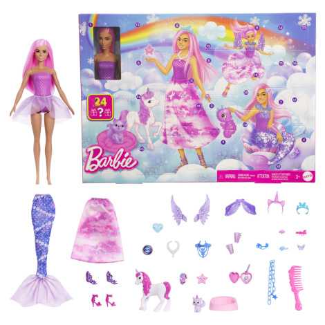 Barbie Pohádkový adventní kalendář 2025 s panenkou Mattel