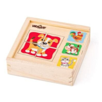 Minipuzzle - Zvířátka v dř. krabičce