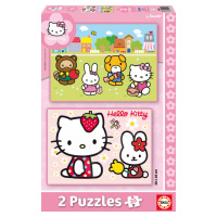 Dětské puzzle Hello Kitty Educa 2x20 dílů 14219 barevné