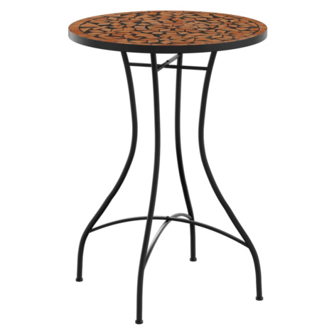 vidaXL Mozaikový bistro stolek terakota Ø 50 x 70 cm keramika