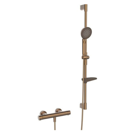 Sprchová baterie Hansa Prisma se sprchovým setem 150 mm broušený bronz 4813043181