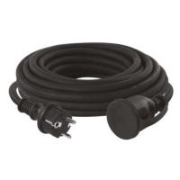 Venkovní prodlužovací kabel 10 m / 1 zásuvka / černý / guma-neopren / 250 V / 2,5 mm2