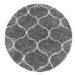 Ayyildiz koberce Kusový koberec Salsa Shaggy 3201 grey kruh - 160x160 (průměr) kruh cm