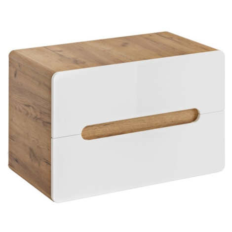 COMAD Skříňka pod umyvadlo 80cm 2 zásuvky ARUBA BÍLÁ 5907611647233