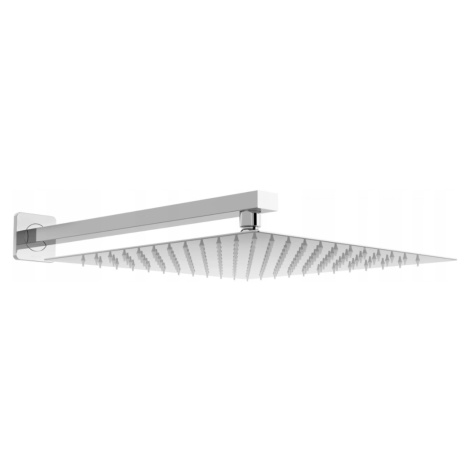 MEXEN Slim čtvercová sprchová hlavice - déšť 30 × 30 cm + sprchové rameno, chrom