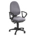 Topstar Standardní otočná židle, bez područek, opěradlo 550 mm, podstavec černý, látka šedá, od 