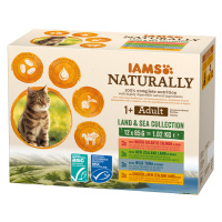IAMS Naturally Adult Cat Land & Sea Collection - 24 x 85 g