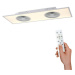 LEUCHTEN DIREKT is JUST LIGHT LED stropní svítidlo ventilátor, bílé, dálkový ovladač, stmívateln