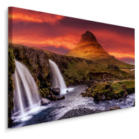 Plátno Vodopád Kirkjufellsfoss Na Islandu Varianta: 90x60