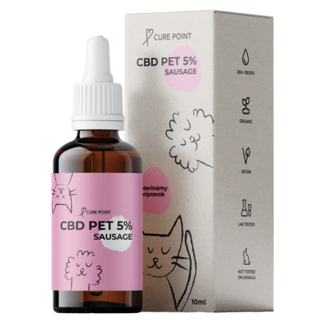 Cure Point CBD 5% olej 10 ml - Klobáska