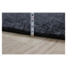 Spoltex koberce Liberec AKCE: 145x250 cm Metrážový koberec Rambo 15 černý, zátěžový - Bez obšití