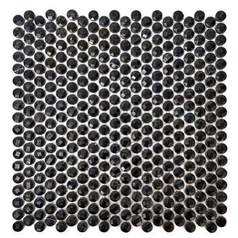 Kamenná mozaika Premium Mosaic Stone černá 30x30 cm leštěná STMOSDIA15BKP