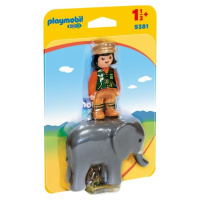 Playmobil 9381 ošetřovatelka slonů (1.2.3)