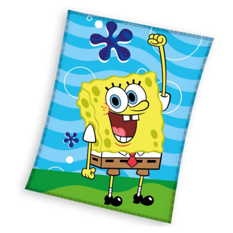 Dětská deka Sponge Bob Zábava v Moři 130x170 cm Carbotex