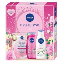 Nivea Box Floral Love 2024 dárková sada 3 ks