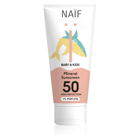 NAIF Ochranný krém na opalování SPF 50 pro děti a miminka 175 ml