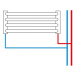 HS Vision - připojovací armatura pro spodní krajní, rozdělené připojení s termostatickou hlavicí