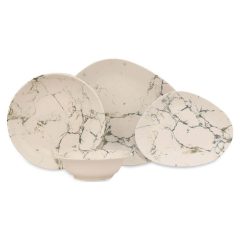 24dílná sada porcelánového nádobí Kütahya Porselen Light Marble
