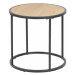 Odkládací / noční stolek kulatý Seashell, 45 cm, dub