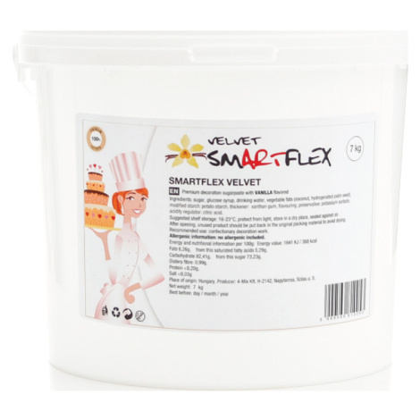 Smartflex Velvet Vanilka 7 kg (Potahovací a modelovací hmota na dorty)