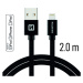 Datový kabel Swissten Textile USB /  Lightning MFi 2,0m,  black