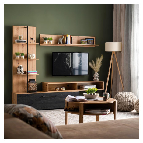 Obývací Stěna Evora artisan/černá 11011202 BAUMAX