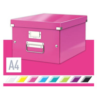 LEITZ WOW Click & Store A4 28.1 x 20 x 37 cm, růžová