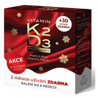 Biomin Vánoční balení Vitamin K2 60µg + D3 2000 IU Premium 60 + 30 tobolek